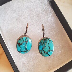 Turquoise 925 silver earrings